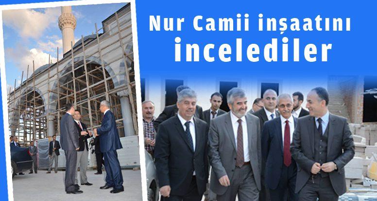 Cami inşaatını incelediler - Kırıkkale Haber, Son Dakika Kırıkkale Haberleri