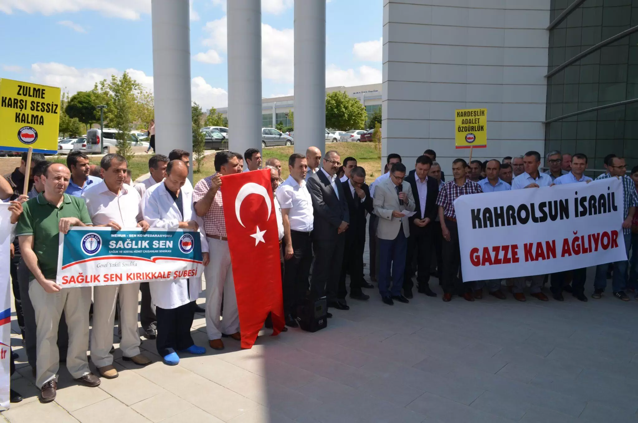 Sağlık-Sen üyeleri İsrail’i kınadı - Kırıkkale Haber, Son Dakika Kırıkkale Haberleri Sağlık-Sen üyeleri İsrail’i kınadı - Kırıkkale Haber, Son Dakika Kırıkkale Haberleri
