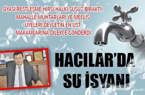 Hacılar’da su isyanı - Kırıkkale Haber, Son Dakika Kırıkkale Haberleri