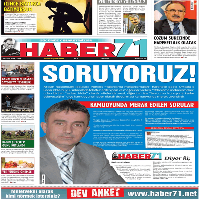 SORUYORUZ… - Kırıkkale Haber, Son Dakika Kırıkkale Haberleri