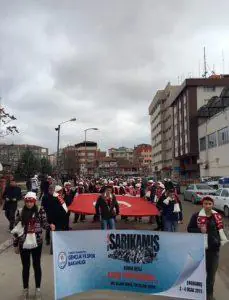 Sarıkamış için yürüdüler - Kırıkkale Haber, Son Dakika Kırıkkale Haberleri