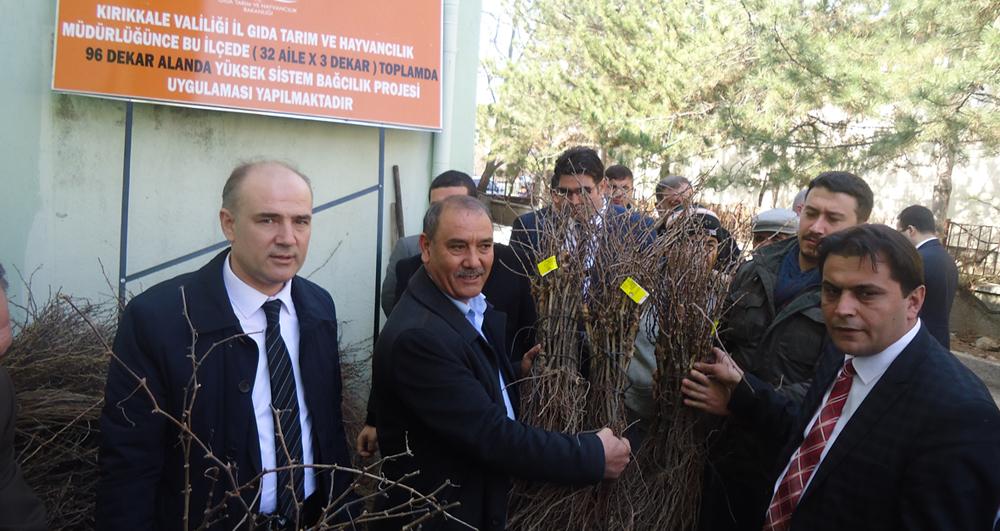 ÜRETİCİLERE BAĞ ÇUBUĞU DAĞITILDI - Kırıkkale Haber, Son Dakika Kırıkkale Haberleri