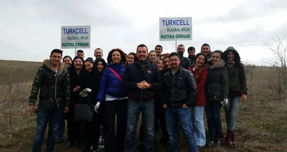 Turkcell çalışanları  fidan dikti - Kırıkkale Haber, Son Dakika Kırıkkale Haberleri