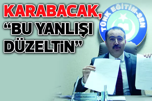 Karabacak, “Bu yanlışı düzeltin” - Kırıkkale Haber, Son Dakika Kırıkkale Haberleri Karabacak, “Bu yanlışı düzeltin” - Kırıkkale Haber, Son Dakika Kırıkkale Haberleri