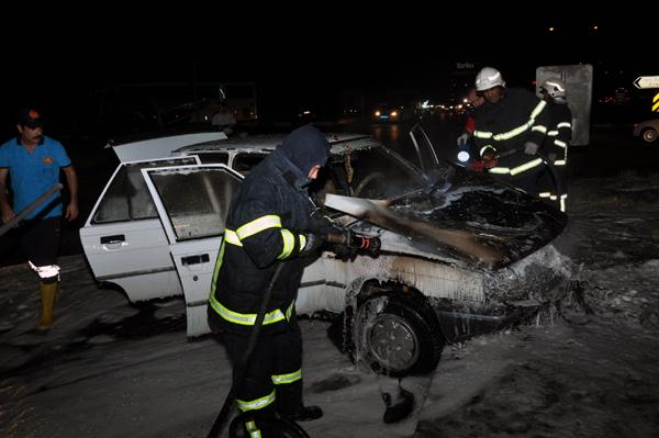 Seyir halindeki araç yandı - Kırıkkale Haber, Son Dakika Kırıkkale Haberleri