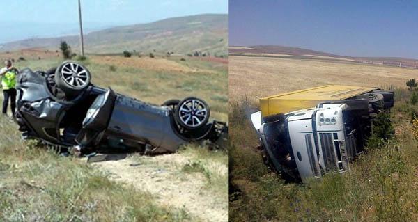 Kayseri yolunda iki trafik kazası 5 yaralı - Kırıkkale Haber, Son Dakika Kırıkkale Haberleri