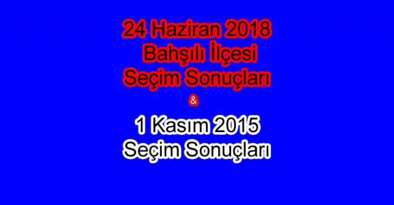 Bahşılı İlçesi Seçim Sonuçları - Kırıkkale Haber, Son Dakika Kırıkkale Haberleri