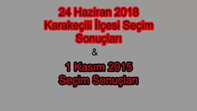 Karakeçili Seçim Sonuçları - Kırıkkale Haber, Son Dakika Kırıkkale Haberleri