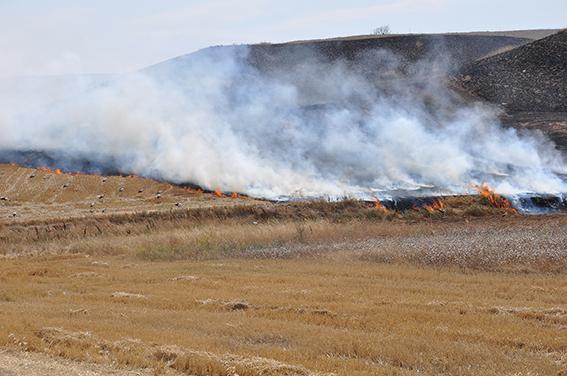 Anız yangını 10 bin dönüm araziyi kül etti - Kırıkkale Haber, Son Dakika Kırıkkale Haberleri