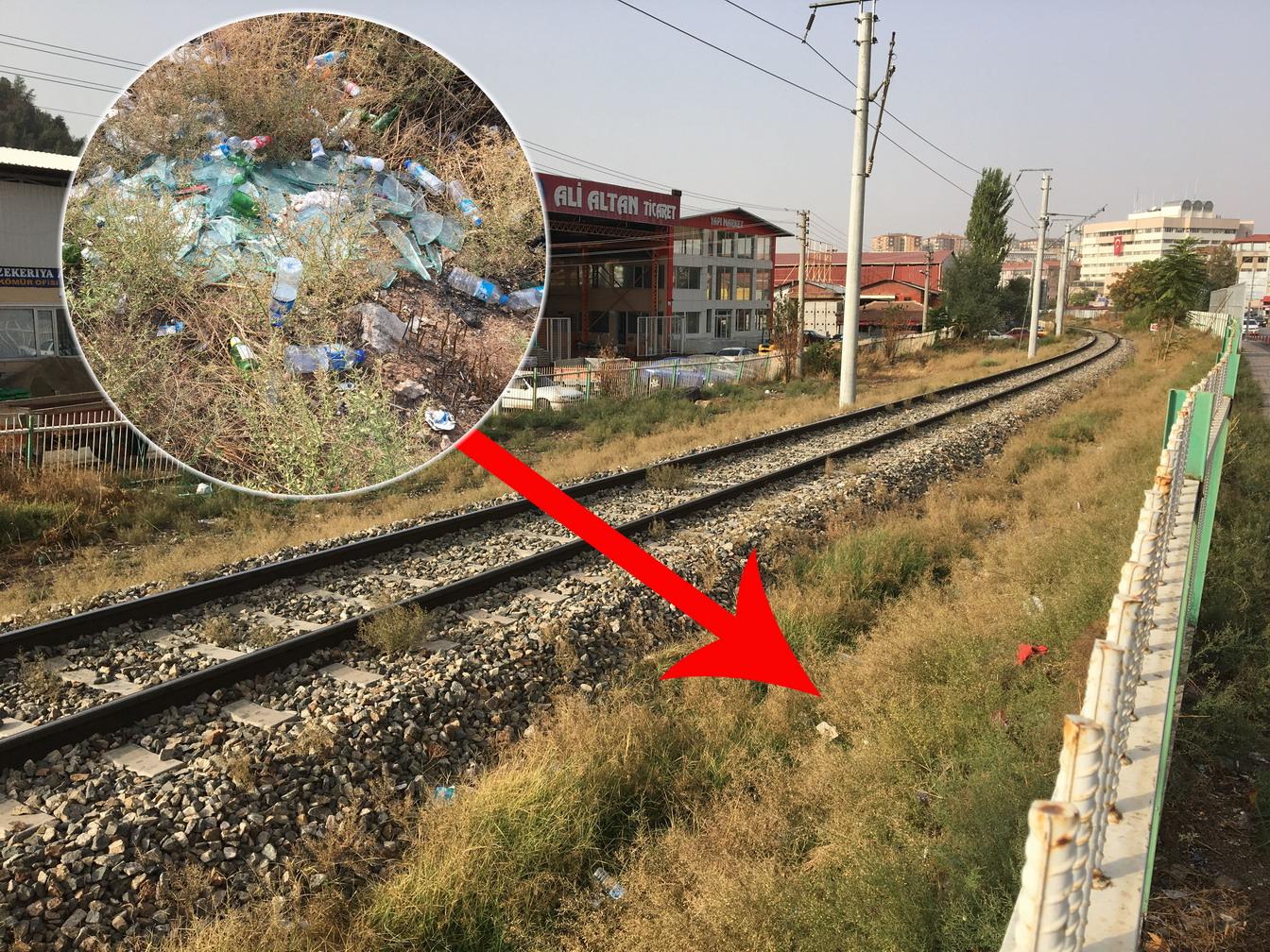 Tren yolu çöplüğü andırıyor - Kırıkkale Haber, Son Dakika Kırıkkale Haberleri