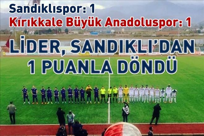 Sandıklıdan 1 Puan İle Döndük - Kırıkkale Haber, Son Dakika Kırıkkale Haberleri