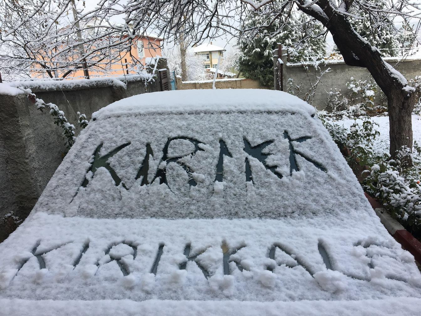 Kırıkkale güne beyaz örtüyle uyandı - Kırıkkale Haber, Son Dakika Kırıkkale Haberleri