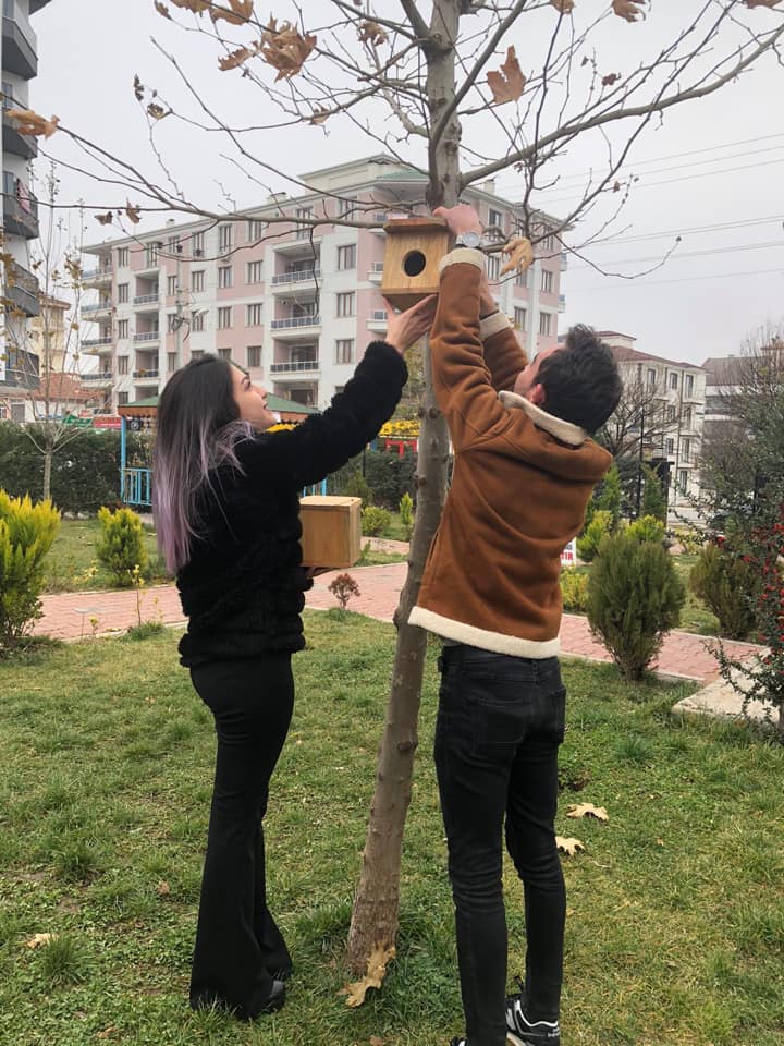 Tahta kuş yuvaları ağaçlara yerleştirildi - Kırıkkale Haber, Son Dakika Kırıkkale Haberleri