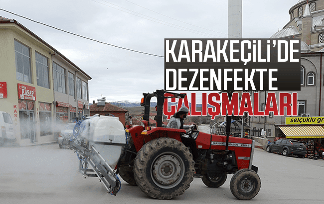 Karakeçili İlçesinde Dezenfekte Çalışması - Kırıkkale Haber, Son Dakika Kırıkkale Haberleri