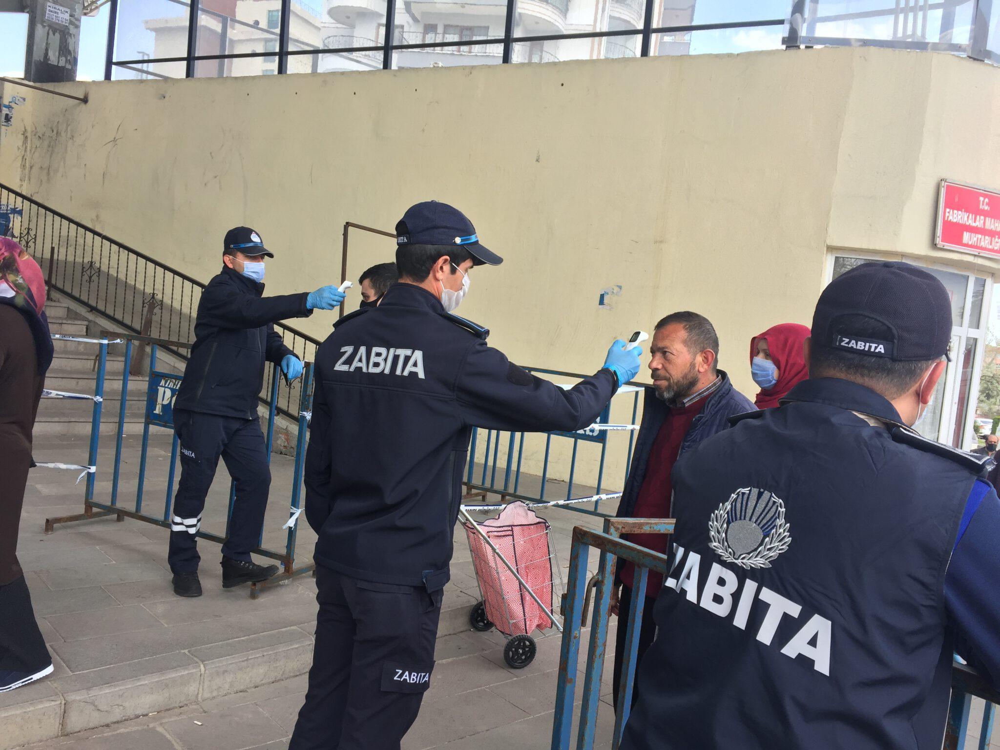 Pazara Gelenlerin Ateşi Ölçüldü - Kırıkkale Haber, Son Dakika Kırıkkale Haberleri