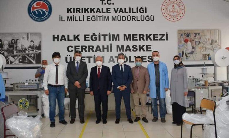 Maske Atölyesini Ziyaret Ettiler - Kırıkkale Haber, Son Dakika Kırıkkale Haberleri Maske Atölyesini Ziyaret Ettiler - Kırıkkale Haber, Son Dakika Kırıkkale Haberleri