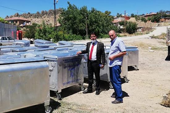 Hasandede’ye Çöp konteynerı - Kırıkkale Haber, Son Dakika Kırıkkale Haberleri