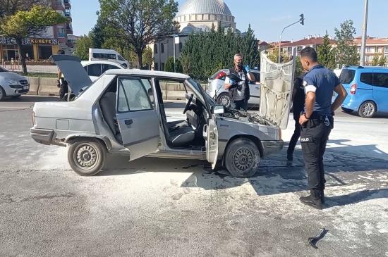 LPG’li otomobilde korkutan yangın - Kırıkkale Haber, Son Dakika Kırıkkale Haberleri