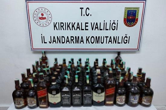 Jandarma  69 litre Kaçak İçki Ele Geçirdi - Kırıkkale Haber, Son Dakika Kırıkkale Haberleri