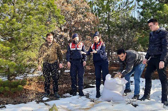 Kuşlar İçin Doğaya Buğday Bırakıldı - Kırıkkale Haber, Son Dakika Kırıkkale Haberleri