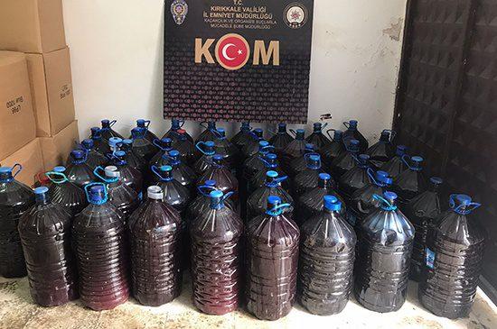 931 Litre Sahte Şarap Ele Geçirildi - Kırıkkale Haber, Son Dakika Kırıkkale Haberleri