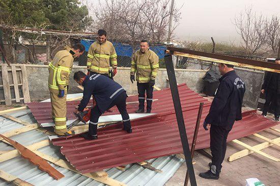 Şiddetli Rüzgar Çatıları Uçurdu - Kırıkkale Haber, Son Dakika Kırıkkale Haberleri