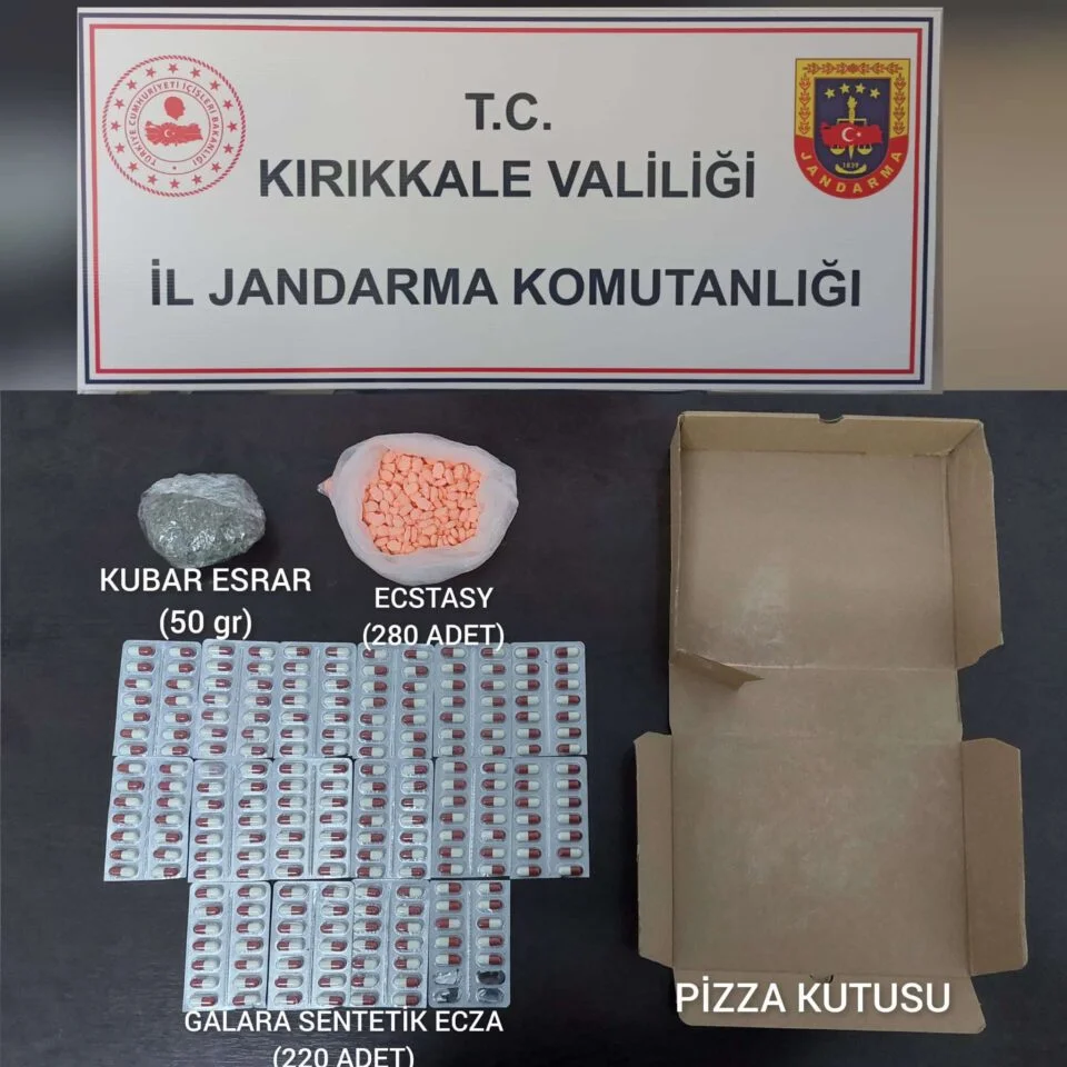 Pizza kutusundan uyuşturucu çıktı - Kırıkkale Haber, Son Dakika Kırıkkale Haberleri