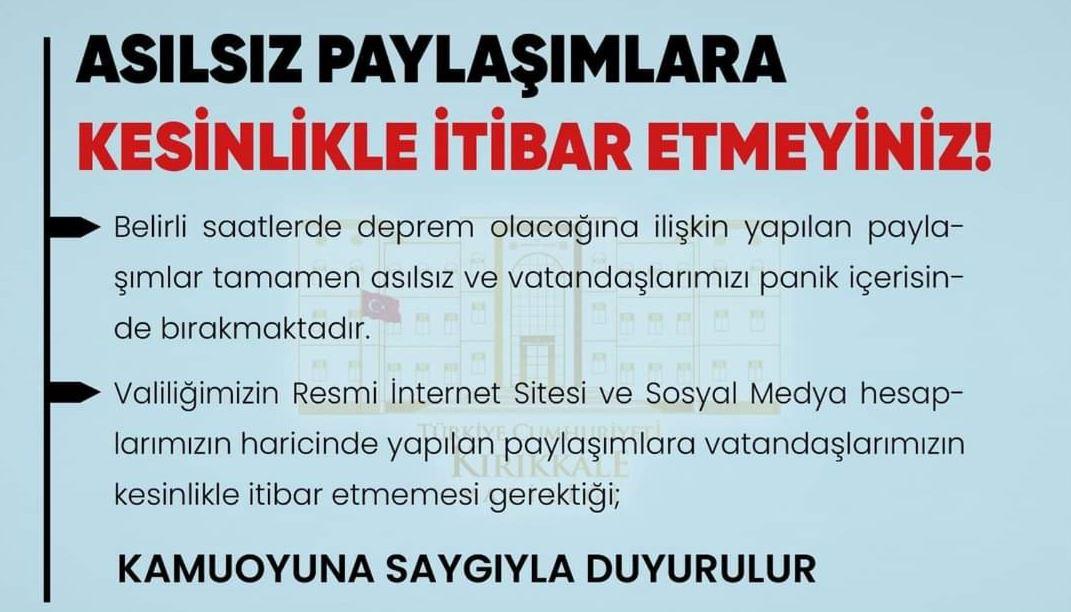 İtibar Etmeyin - Kırıkkale Haber, Son Dakika Kırıkkale Haberleri