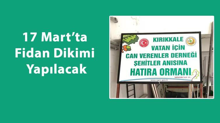 Şehitler anısına hatıra ormanı oluşturuluyor - Kırıkkale Haber, Son Dakika Kırıkkale Haberleri