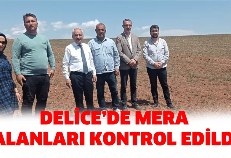 Delice’de Mera Alanları Kontrol Edildi Delice’de Mera Alanları Kontrol Edildi