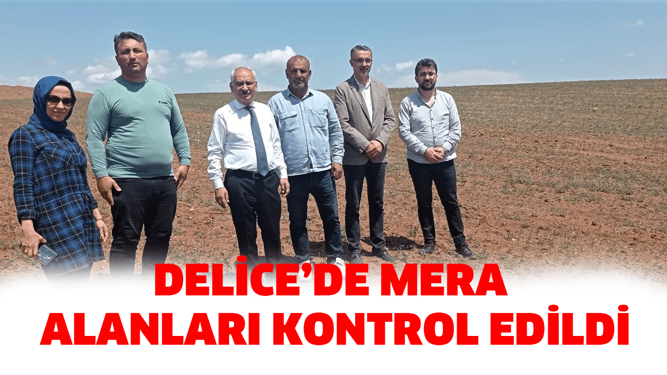 Delice’de Mera Alanları Kontrol Edildi