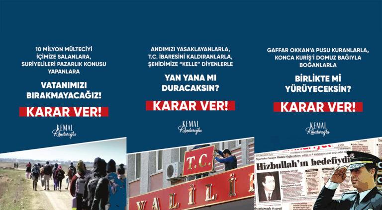 Kılıçdaroğlu'nun 'Karar ver' sloganı: 9 başlıkta afiş ve broşürler hazırlandı - Kırıkkale Haber, Son Dakika Kırıkkale Haberleri