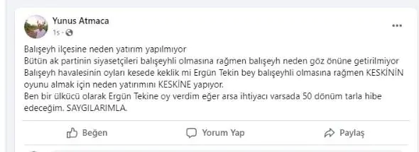 Sanayici vatandaştan Tekin’e çağrı: “50 dönüm tarlayı hibe edeceğim” – Kırıkkale Haber, Son Dakika Kırıkkale Haberleri Sanayici vatandaştan Tekin’e çağrı: “50 dönüm tarlayı hibe edeceğim” - Kırıkkale Haber, Son Dakika Kırıkkale Haberleri