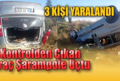 Keskin yolunda şarampole uçtu - Kırıkkale Haber, Son Dakika Kırıkkale Haberleri