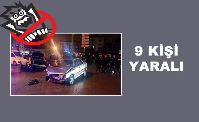 İKİ OTOMOBİL ÇARPIŞTI; 9 YARALI - Kırıkkale Haber, Son Dakika Kırıkkale Haberleri