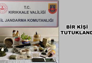 Jandarmanın yaptığı uyuşturucu operasyonunda 1 şüpheli tutuklandı - Kırıkkale Haber, Son Dakika Kırıkkale Haberleri