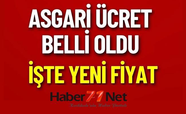 Yeni asgari ücret 17 bin 2 lira oldu - Kırıkkale Haber, Son Dakika Kırıkkale Haberleri