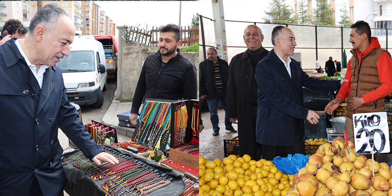 Saygılı,Cumartesi pazarını gezdi - Kırıkkale Haber, Son Dakika Kırıkkale Haberleri