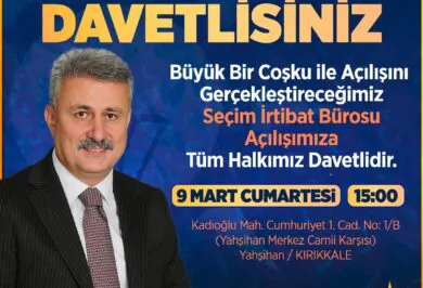 Ahmet Sungur Seçim ofisini açıyor - Kırıkkale Haber, Son Dakika Kırıkkale Haberleri