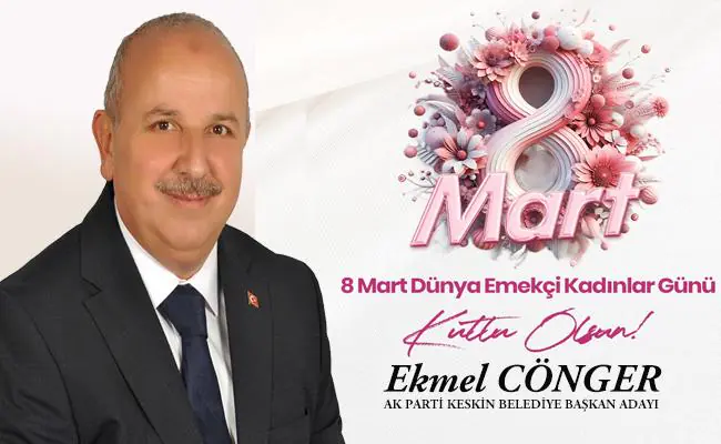 Cönger 8 Mart Dünya Kadınlar Günü dolayısıyla bir mesaj yayımladı - Kırıkkale Haber, Son Dakika Kırıkkale Haberleri Cönger 8 Mart Dünya Kadınlar Günü dolayısıyla bir mesaj yayımladı - Kırıkkale Haber, Son Dakika Kırıkkale Haberleri