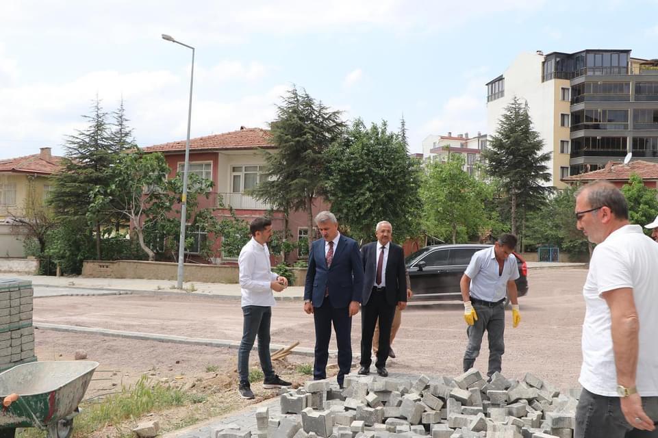 Yahşihan Belediyesi'nden kilit parke çalışması - Kırıkkale Haber, Son Dakika Kırıkkale Haberleri