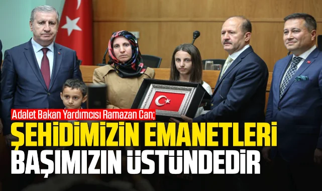 Adalet Bakan Yardımcısı Can; Şehidimizin emanetleri başımızın üstündedir - Kırıkkale Haber, Son Dakika Kırıkkale Haberleri