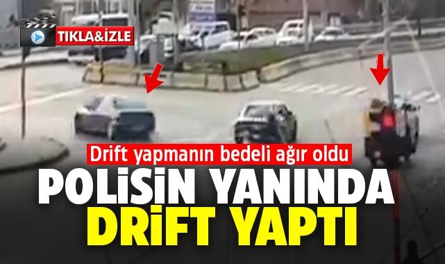 Polisin yanında drift yapmanın bedeli ağır oldu - Kırıkkale Haber, Son Dakika Kırıkkale Haberleri