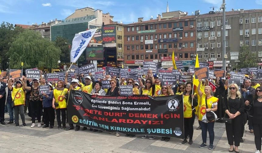 Eğitim-Sen Öğretmen Cinayetine Tepki Gösterdi - Kırıkkale Haber, Son Dakika Kırıkkale Haberleri