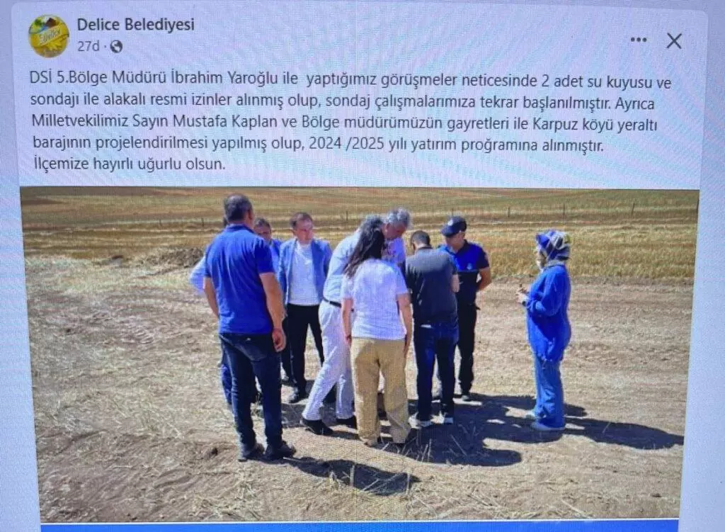 Su Kuyusu Gerilimine Delice Belediyesi’nden Açıklama – Kırıkkale Haber, Son Dakika Kırıkkale Haberleri Su Kuyusu Gerilimine Delice Belediyesi'nden Açıklama - Kırıkkale Haber, Son Dakika Kırıkkale Haberleri