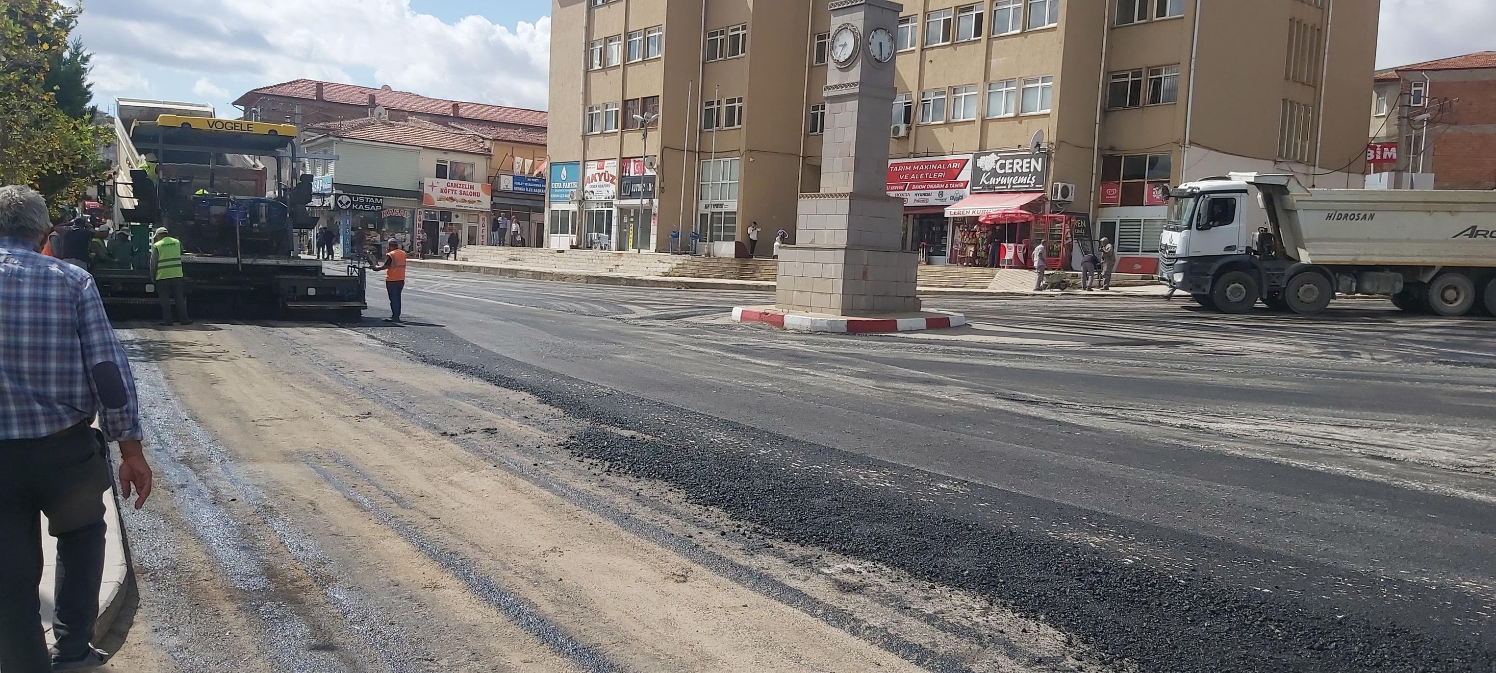 Keskin İlçe Merkezi Asfaltlanıyor - Kırıkkale Haber, Son Dakika Kırıkkale Haberleri