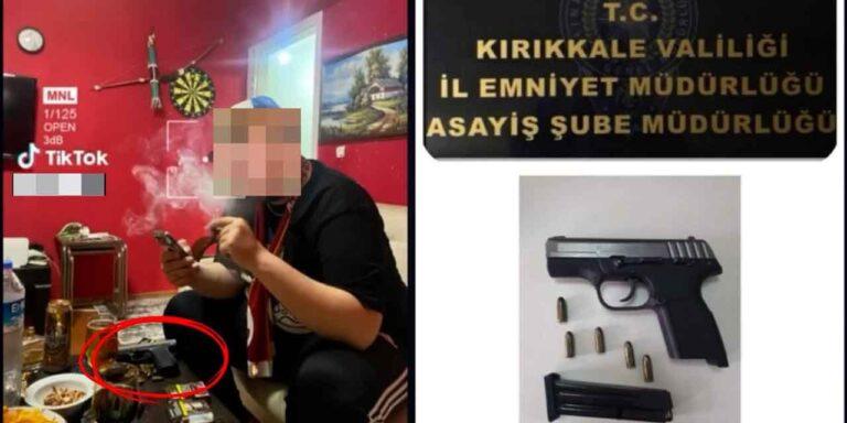 Silahlı Fotoğraf Paylaştı, Polisler Yakaladı! - Kırıkkale Haber, Son Dakika Kırıkkale Haberleri