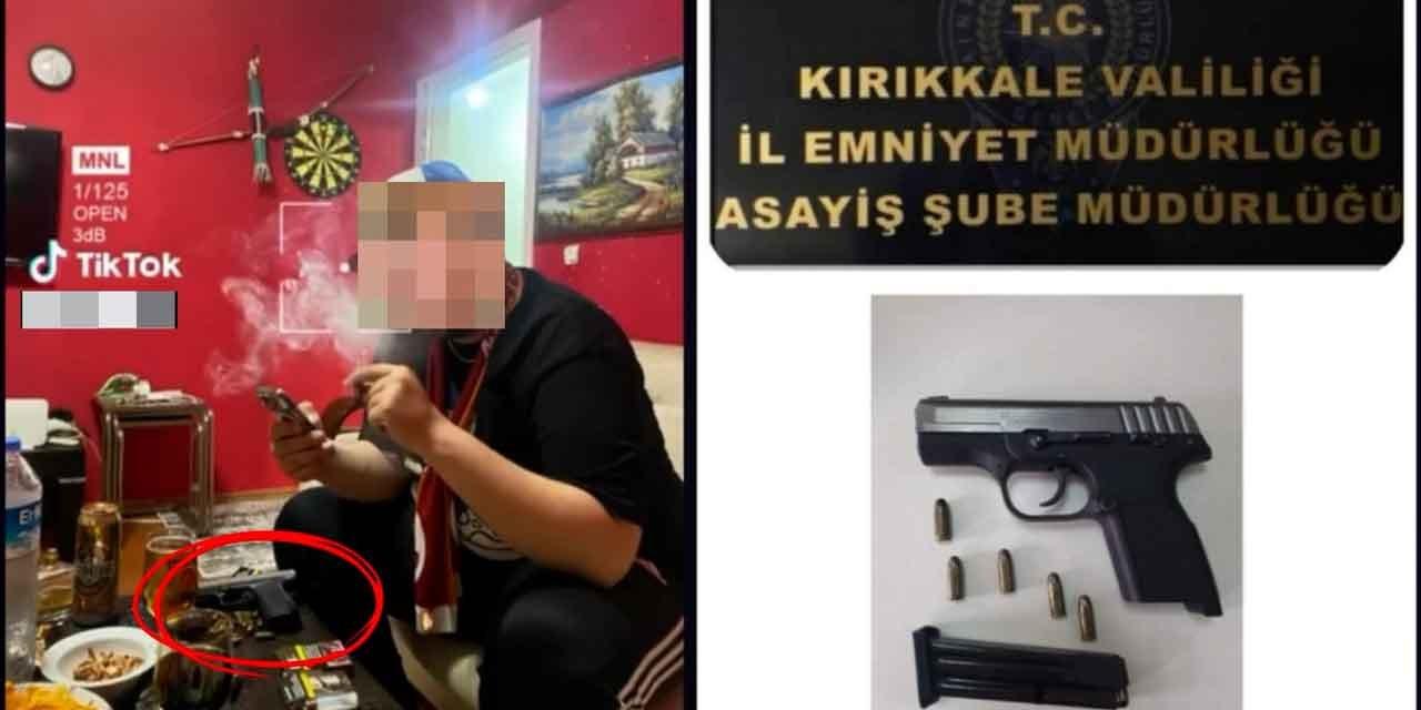 Silahlı Fotoğraf Paylaştı, Polisler Yakaladı! - Kırıkkale Haber, Son Dakika Kırıkkale Haberleri