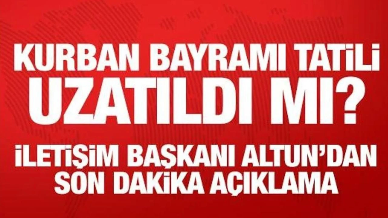 Kurban Bayramı Tatili İle İlgili Açıklama - Kırıkkale Haber, Son Dakika Kırıkkale Haberleri
