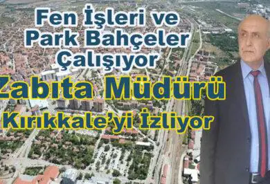 Fen İşleri ve Park Bahçeler Çalışıyor Zabıta Müdürü Seyrediyor - Kırıkkale Haber, Son Dakika Kırıkkale Haberleri